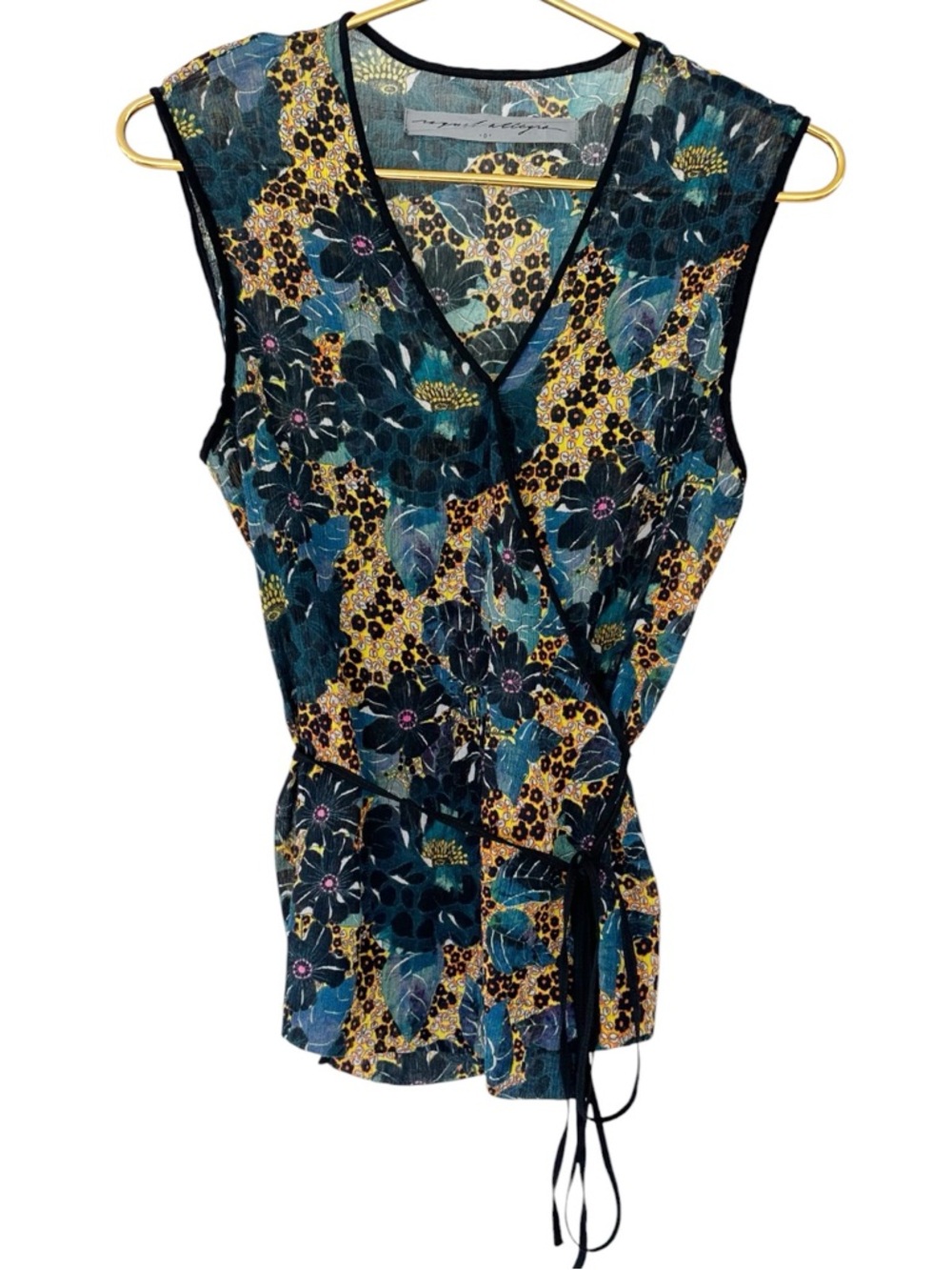 Raquel Allegra • Sleeveless Wrap Top